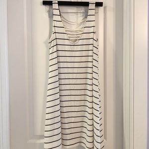 Striped flowy socialite dress